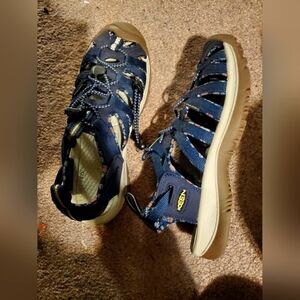 Keen Blue and Tan Sandals